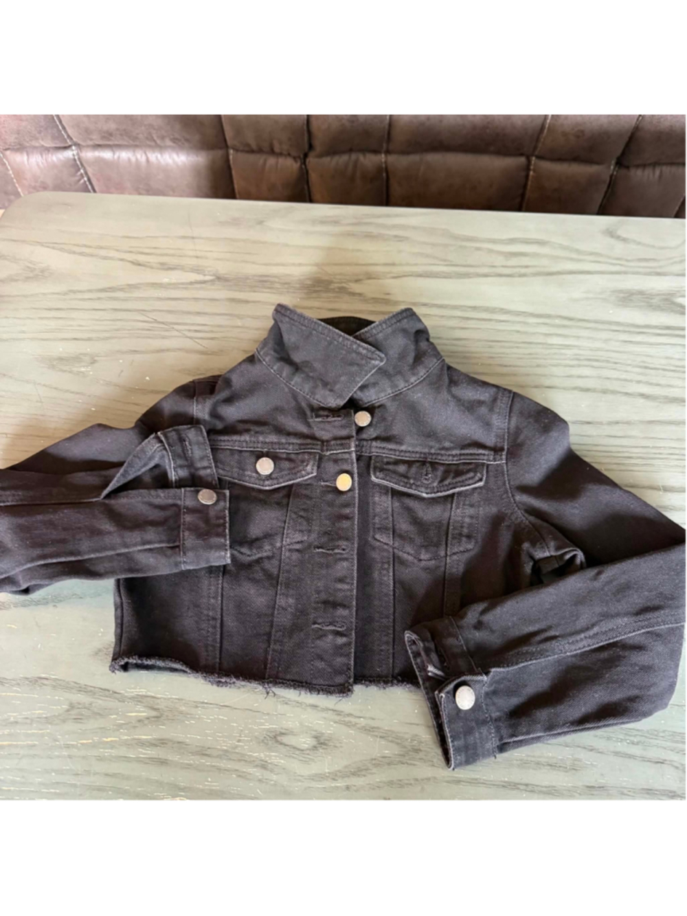 Girls SHEIN Black Jean Jacket Size 10-11 Y